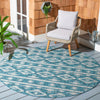 Safavieh Courtyard CY8863-37221 Teal / Grey Area Rug Room Scene