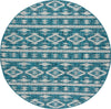 Safavieh Courtyard CY8863-37221 Teal / Grey Area Rug Round