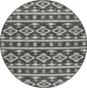 Safavieh Courtyard CY8863-37621 Black / Grey Area Rug Round