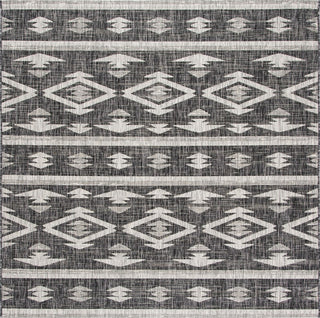 Safavieh Courtyard CY8863-37621 Black / Grey Area Rug Square