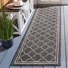 Safavieh Courtyard CY8918-37621 Black Charcoal Area Rug Room Scene