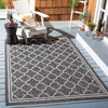 Safavieh Courtyard CY8918-37621 Black Charcoal Area Rug Room Scene