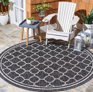 Safavieh Courtyard CY8918-37621 Black Charcoal Area Rug Room Scene