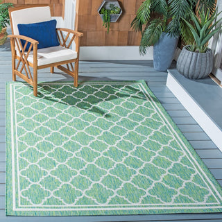 Safavieh Courtyard CY8918-55721 Green / Ivory Area Rug Room Scene Feature