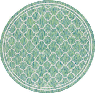 Safavieh Courtyard CY8918-55721 Green / Ivory Area Rug Round