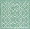 Safavieh Courtyard CY8918-55721 Green / Ivory Area Rug Square