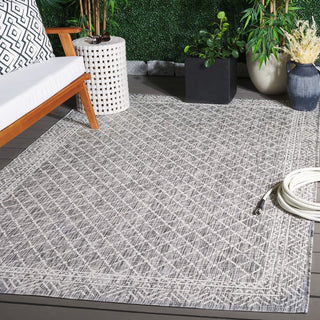 Safavieh Courtyard CY8943-59021 Light Grey / Dark Area Rug Room Scene Feature