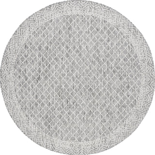 Safavieh Courtyard CY8943-59021 Light Grey / Dark Area Rug Round