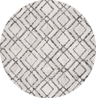 Safavieh Courtyard CY8951-53712 Ivory / Black Area Rug Round