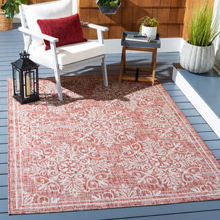 Safavieh Courtyard CY8961-36521 Red / Ivory Area Rug Room Scene