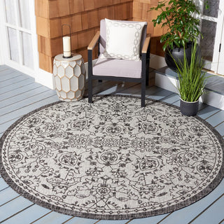 Safavieh Courtyard CY8968-37612 Grey / Black Area Rug Room Scene