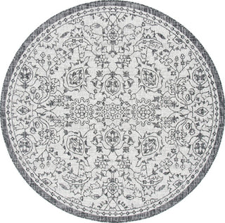 Safavieh Courtyard CY8968-37612 Grey / Black Area Rug Round