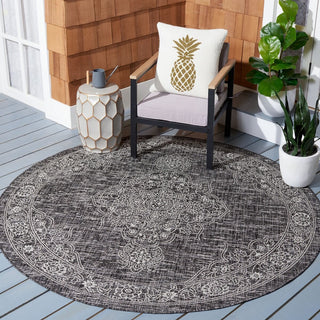 Safavieh Courtyard CY8969-37621 Grey / Black Area Rug Room Scene