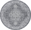 Safavieh Courtyard CY8969-37621 Grey / Black Area Rug Round