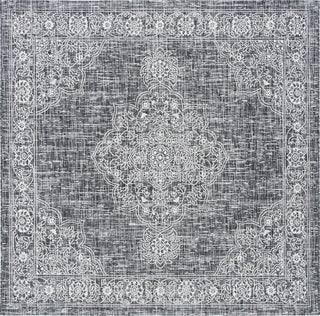 Safavieh Courtyard CY8969-37621 Grey / Black Area Rug Square