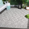 Safavieh Courtyard CY8998-59021 Light Grey / Dark Area Rug Room Scene