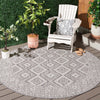 Safavieh Courtyard CY8998-59021 Light Grey / Dark Area Rug Room Scene