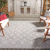 Safavieh Courtyard CY8998-59021 Light Grey / Dark Area Rug Room Scene