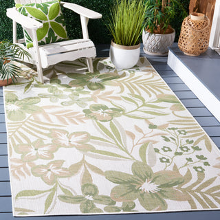 Safavieh Courtyard CY9433-52745 Ivory / Green Area Rug Room Scene Feature