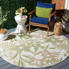 Safavieh Courtyard CY9433-52745 Ivory / Green Area Rug Room Scene Feature