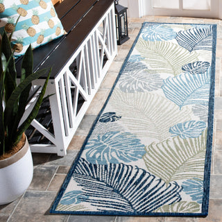 Safavieh Courtyard CY9621-53424 Beige / Green Blue Area Rug Room Scene Feature