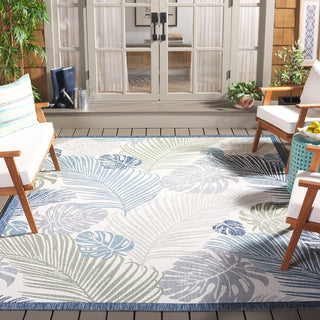 Safavieh Courtyard CY9621-53424 Beige / Green Blue Area Rug Room Scene