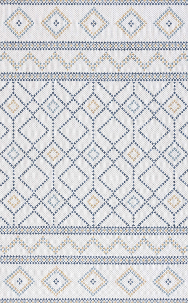 Safavieh Courtyard CY9681-53455 Ivory / Navy Yellow Area Rug main image