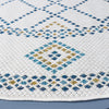 Safavieh Courtyard CY9681-53455 Ivory / Navy Yellow Area Rug Detail