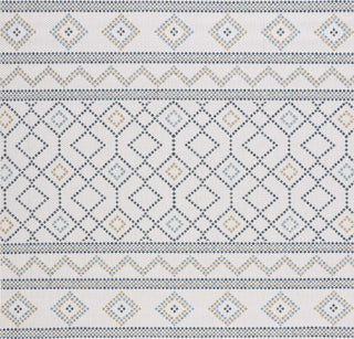 Safavieh Courtyard CY9681-53455 Ivory / Navy Yellow Area Rug Square