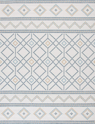 Safavieh Courtyard CY9681-53455 Ivory / Navy Yellow Area Rug 