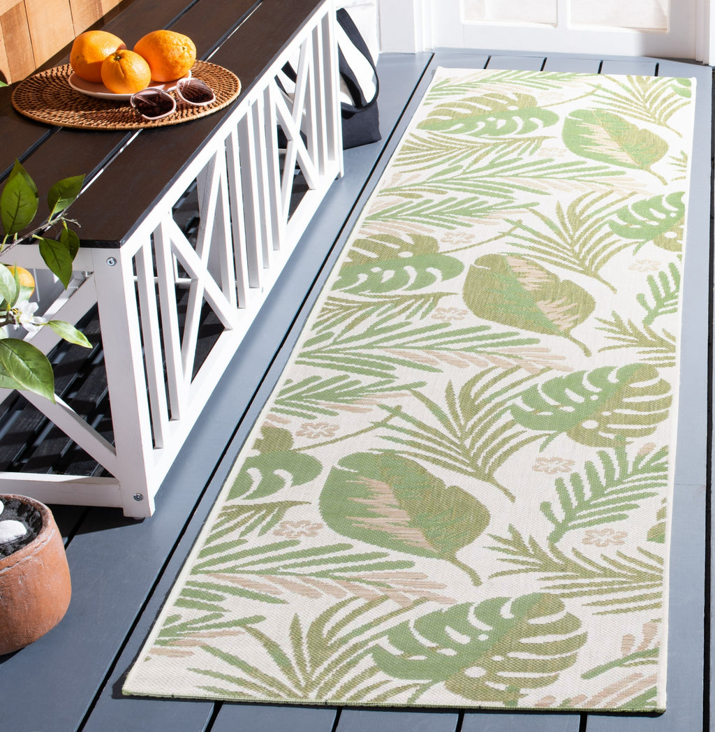 Safavieh Courtyard CY9700-52745 Ivory / Green Area Rug Room Scene Feature