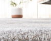 Safavieh Cyrus Shag CYR118G Grey / Beige Area Rug Detail