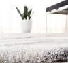 Safavieh Cyrus Shag CYR120G Grey / Beige Area Rug Detail