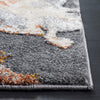 Safavieh Cyrus Shag CYR121H Dark Grey / Orange Area Rug Detail