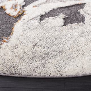 Safavieh Cyrus Shag CYR121H Dark Grey / Orange Area Rug Detail