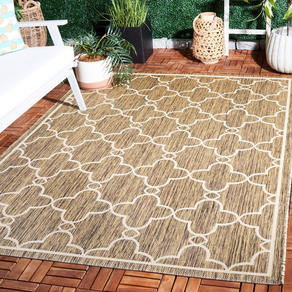 Safavieh Courtyard CYS6756-232 Toast Area Rug Room Scene Feature