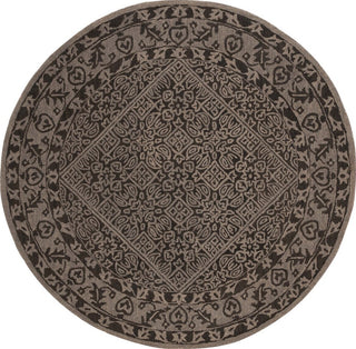 Safavieh Dip Dye DDY151H Dark Grey Area Rug Round