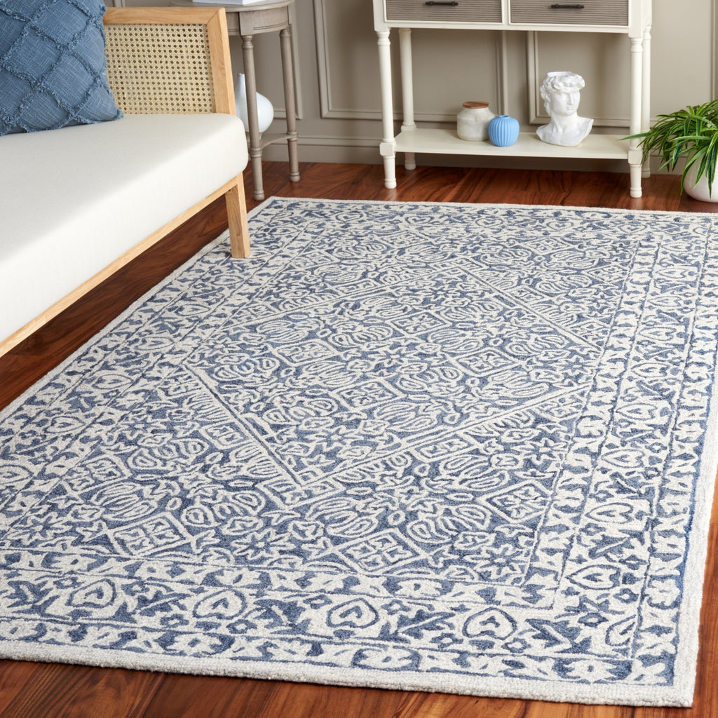 Safavieh Dip Dye DDY151M Blue / Ivory Area Rug Room Scene Feature