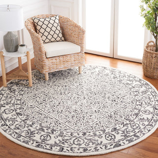 Safavieh Dip Dye DDY151Z Ivory / Black Area Rug Room Scene Feature