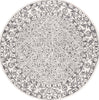 Safavieh Dip Dye DDY151Z Ivory / Black Area Rug Round