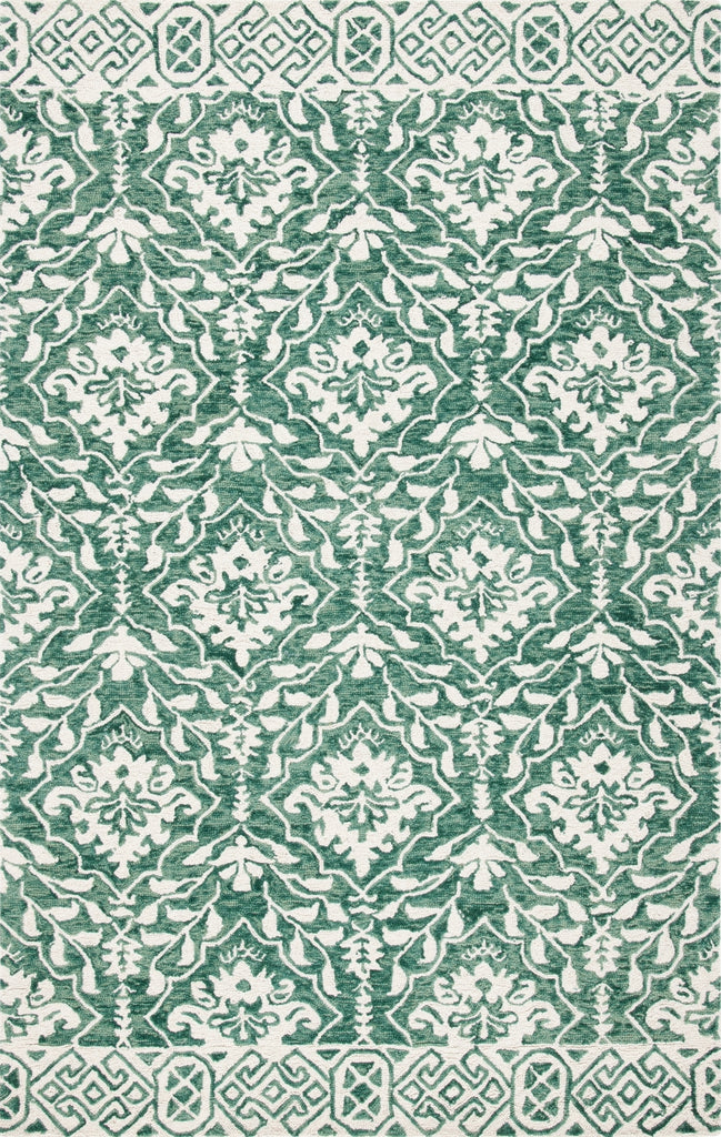 Safavieh Dip Dye DDY901Y Dark Green / Ivory Area Rug main image