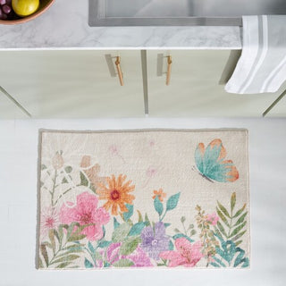 Safavieh Door And Kitchen Mat DKM338 Ivory / Pink Machine Washable Area Rug main image