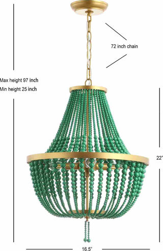 Safavieh Prince DSN1300A Green / Gold Lamp main image