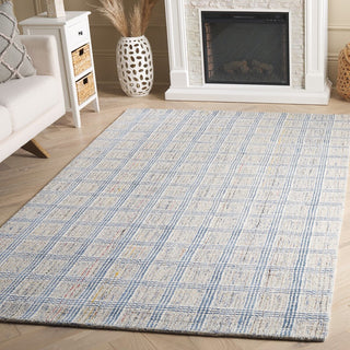 Safavieh Ebony EBN119A Blue / Ivory Area Rug Room Scene Feature