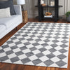 Safavieh Ebony EBN120Z Black / Ivory Area Rug Room Scene Feature