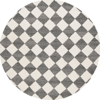 Safavieh Ebony EBN120Z Black / Ivory Area Rug Round