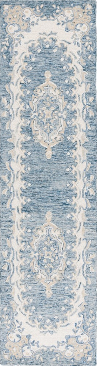 Safavieh Ebony EBN121L Dark Blue / Ivory Area Rug Runner