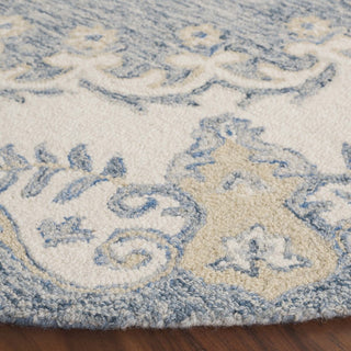 Safavieh Ebony EBN121L Dark Blue / Ivory Area Rug Detail