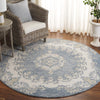 Safavieh Ebony EBN121L Dark Blue / Ivory Area Rug Room Scene Feature