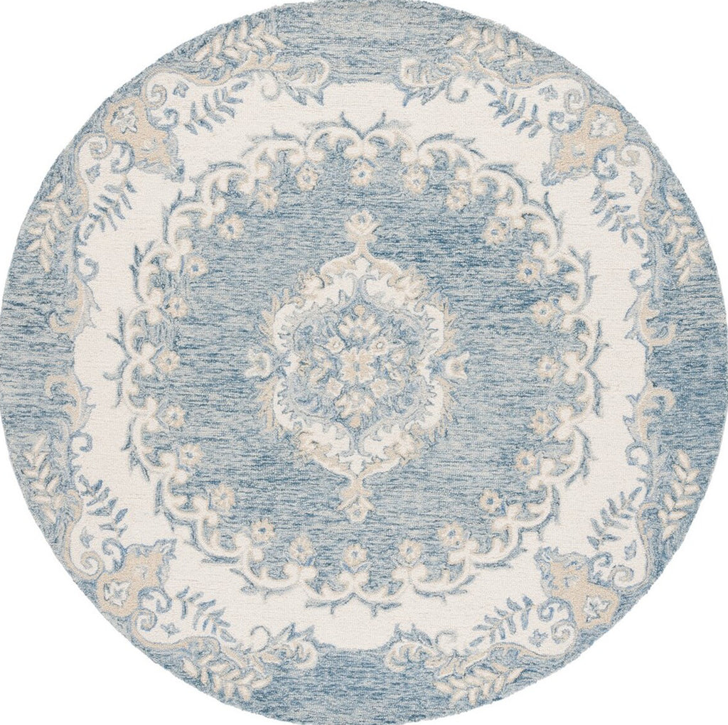 Safavieh Ebony EBN121L Dark Blue / Ivory Area Rug main image